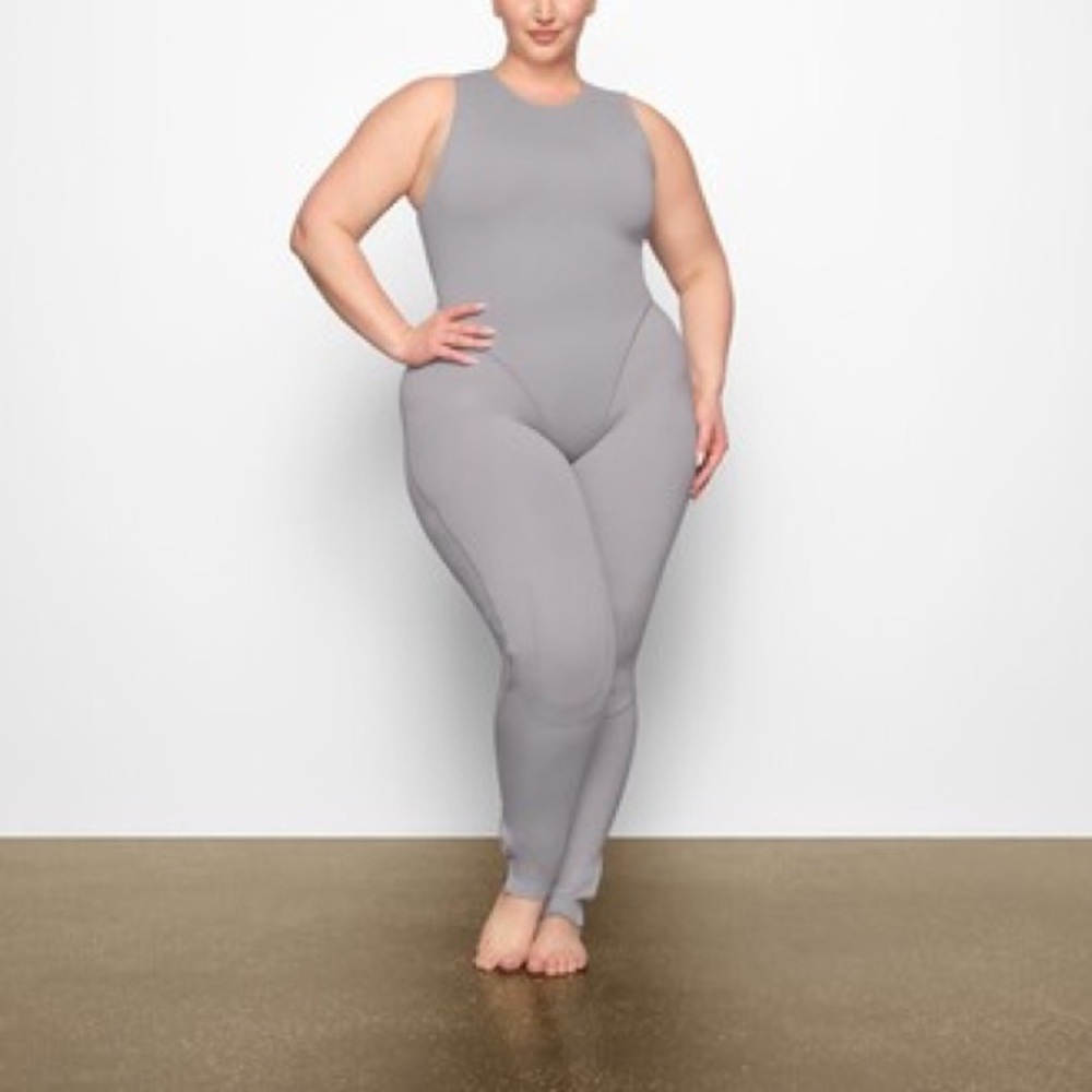 NWT Skims Scuba one piece Sport full length gray XL - Picture 4 of 14